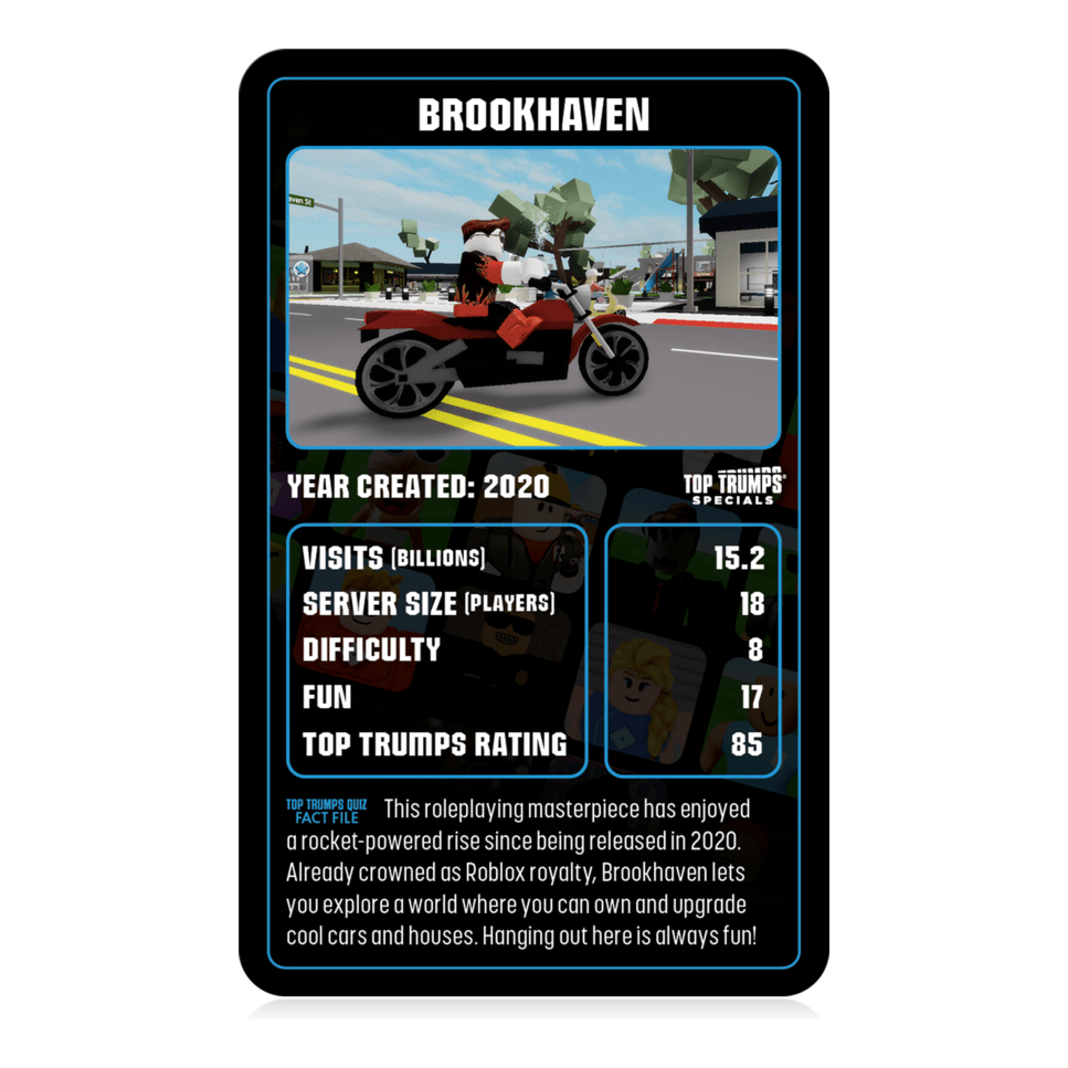 Top Trumps Roblox The Independent & Unofficial Guide Card Game
