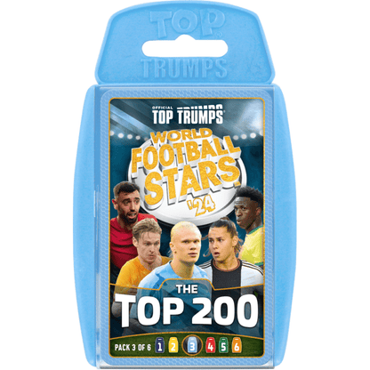 Top Trumps World Football Stars Top 200 Pack 3 Card Game