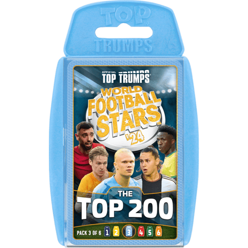 Top Trumps World Football Stars Top 200 Pack 3 Card Game