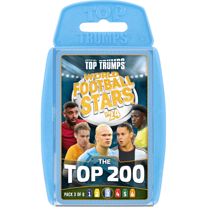Top Trumps World Football Stars Top 200 Pack 3 Card Game