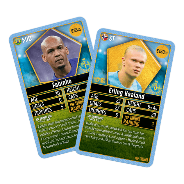 Top Trumps World Football Stars Top 200 Pack 3 Card Game