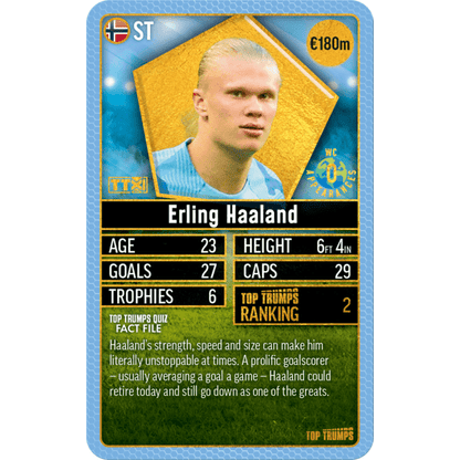 Top Trumps World Football Stars Top 200 Pack 3 Card Game