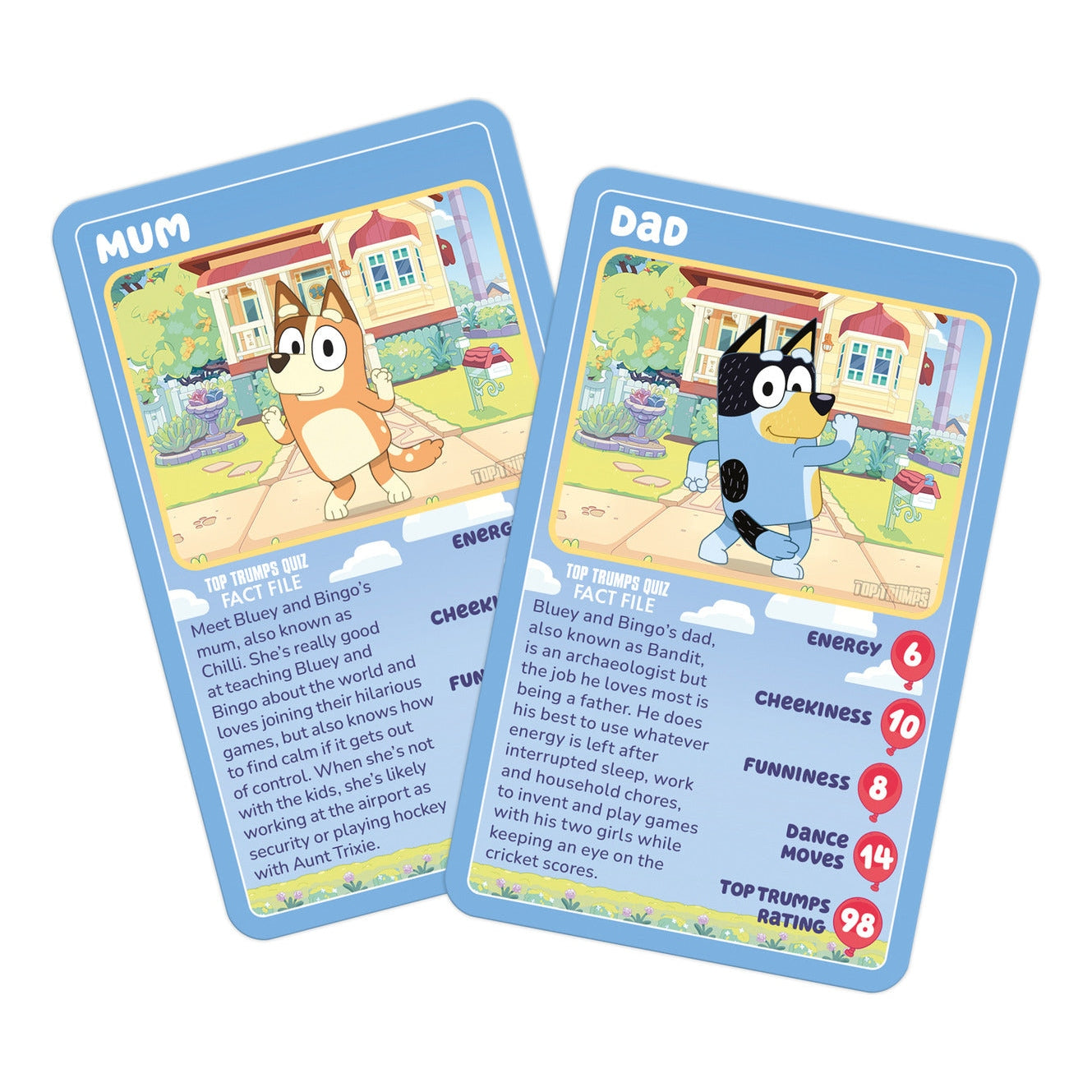 Bluey Top Trumps Specials Card Game