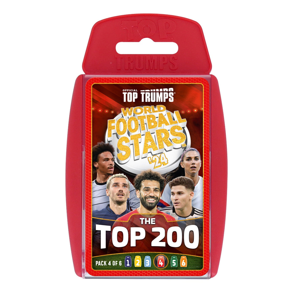 Top Trumps World Football Stars Top 200 Pack 4 Card Game