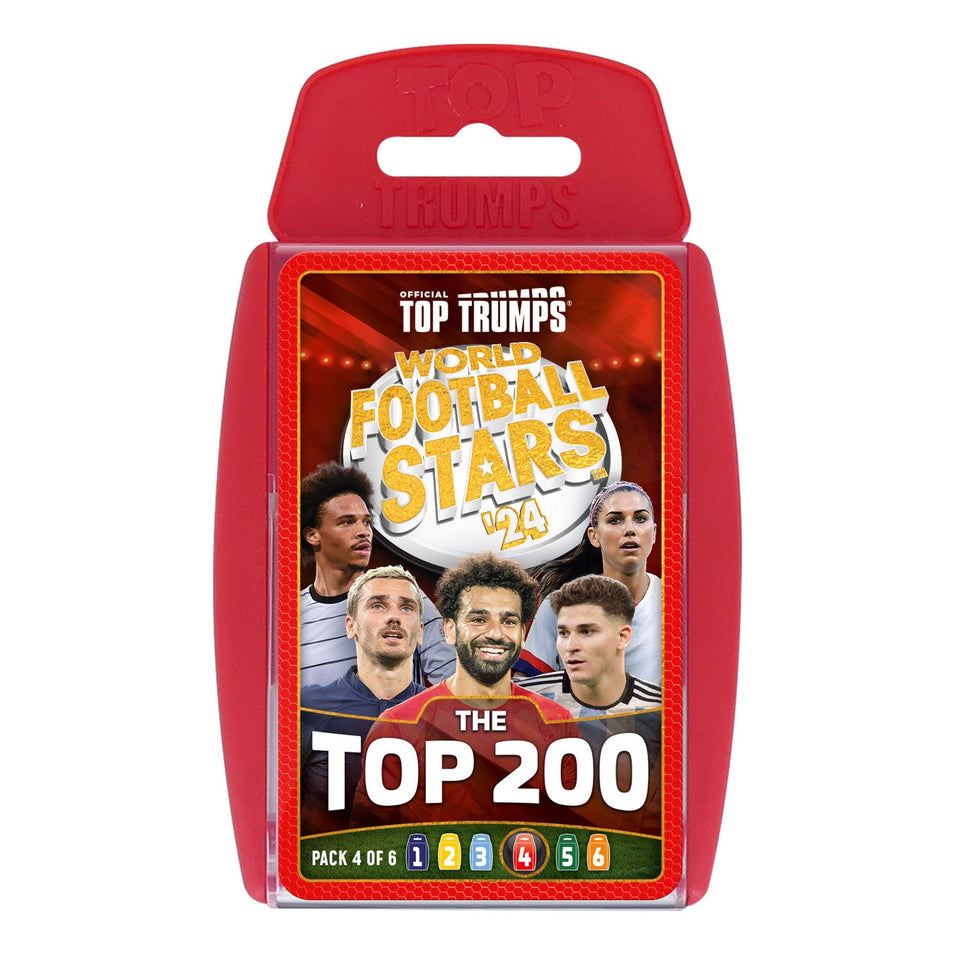 Top Trumps World Football Stars Top 200 Pack 4 Card Game