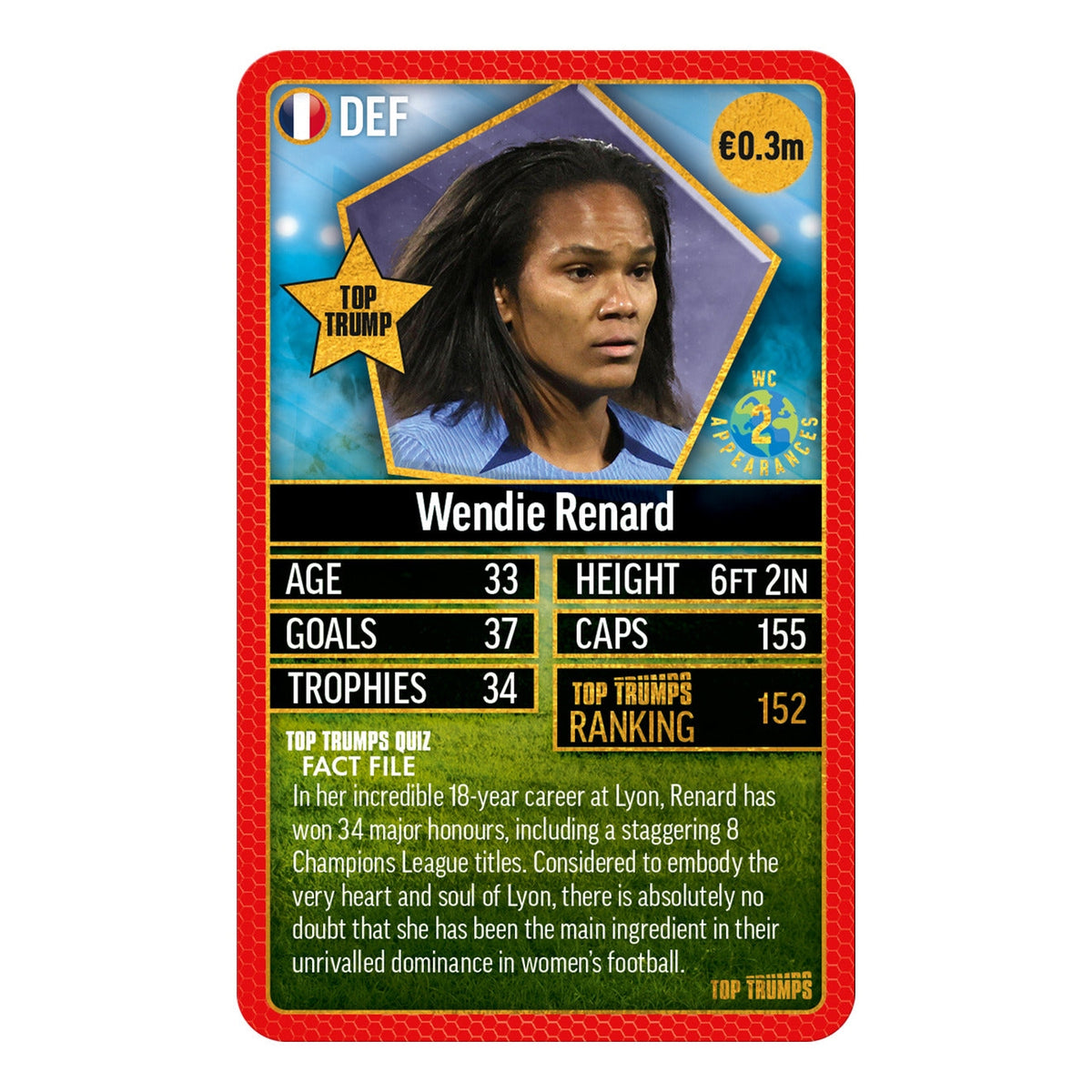 Top Trumps World Football Stars Top 200 Pack 4 Card Game