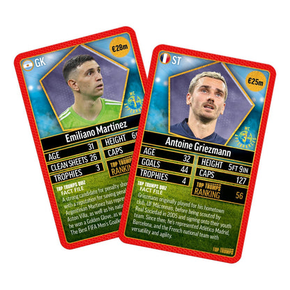 Top Trumps World Football Stars Top 200 Pack 4 Card Game