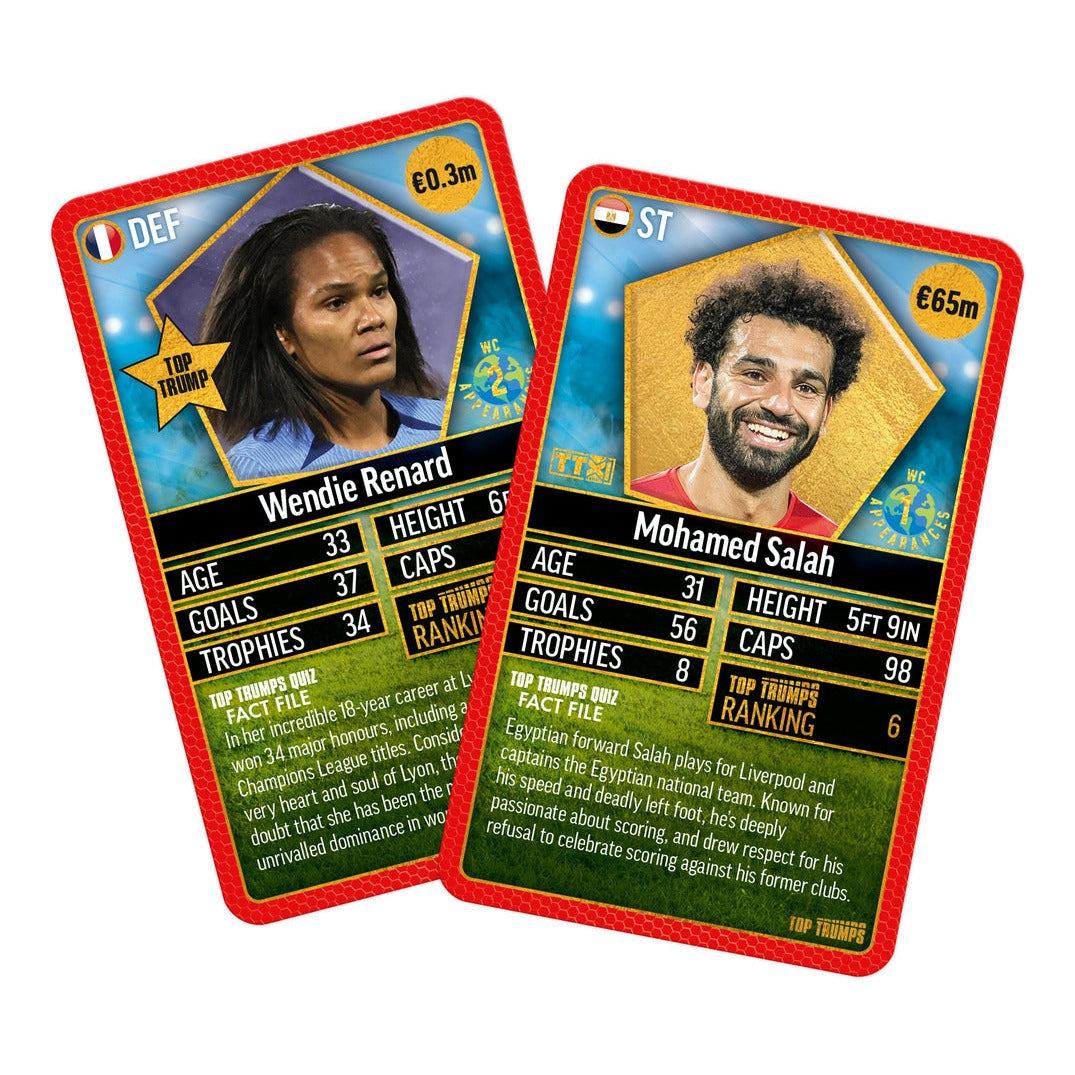 Top Trumps World Football Stars Top 200 Pack 4 Card Game