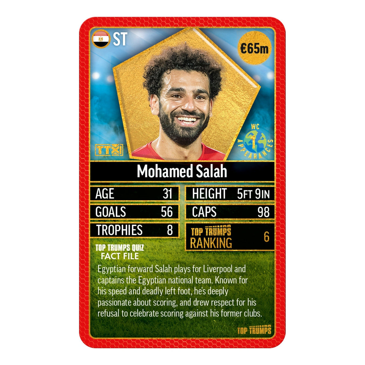 Top Trumps World Football Stars Top 200 Pack 4 Card Game
