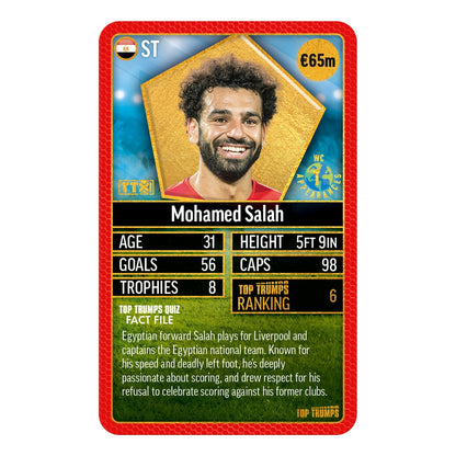 Top Trumps World Football Stars Top 200 Pack 4 Card Game