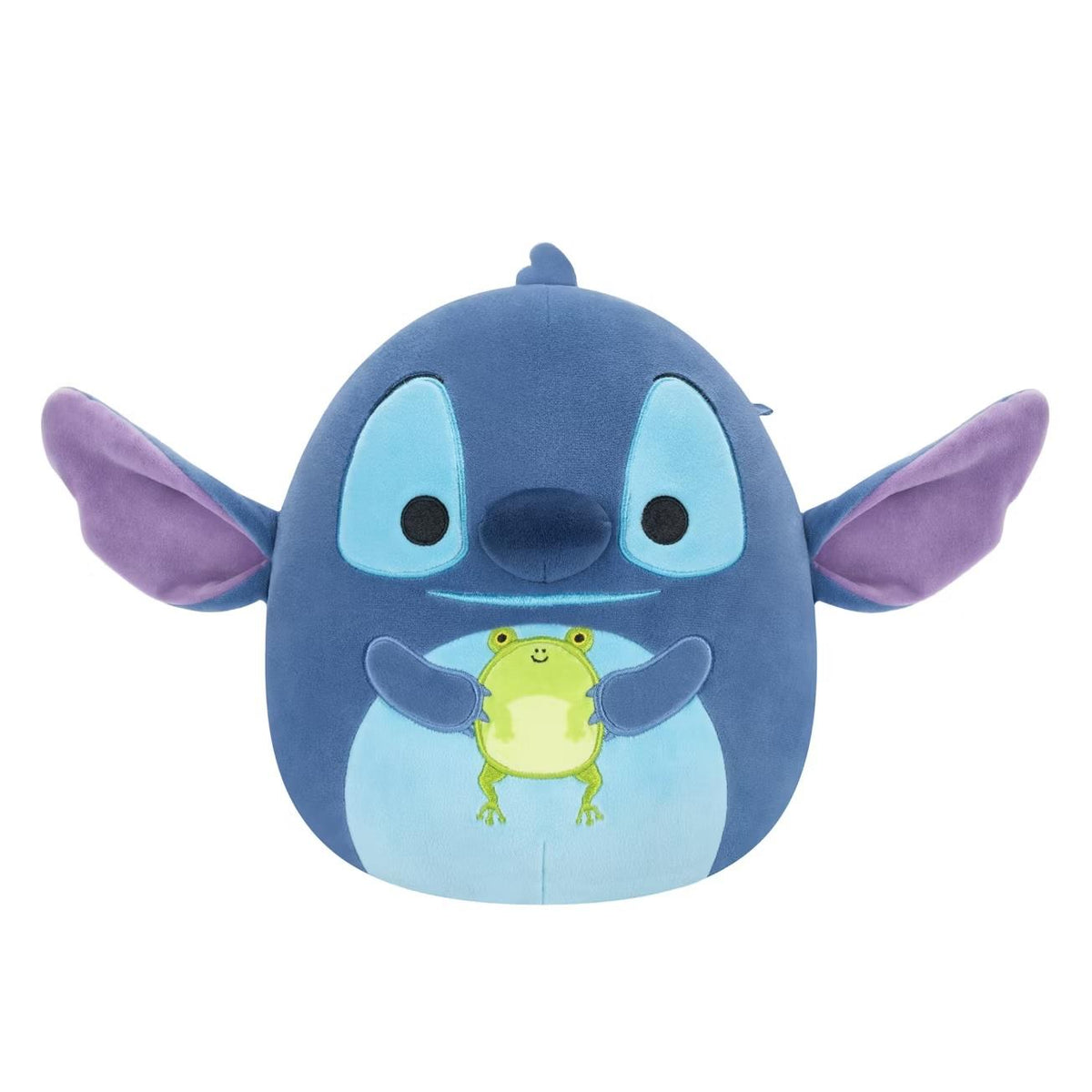Squishmallows 8 Inch Disney Stitch holding frog