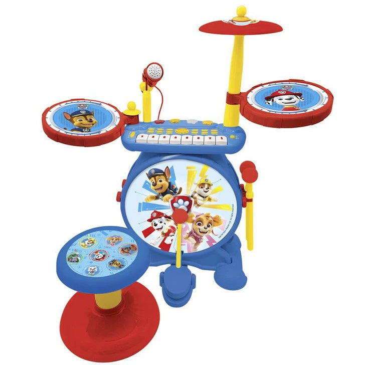 Lexibook Paw Patrol Electronic Drum Set with Seat