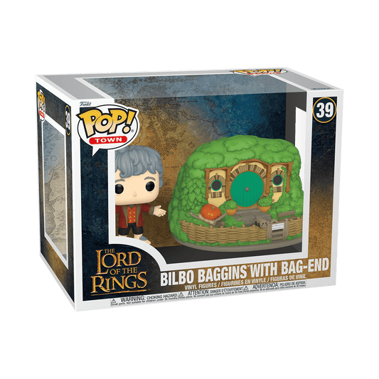 Funko Pop! Town The Lord of the Rings Bilbo Baggins with Bag-End #39