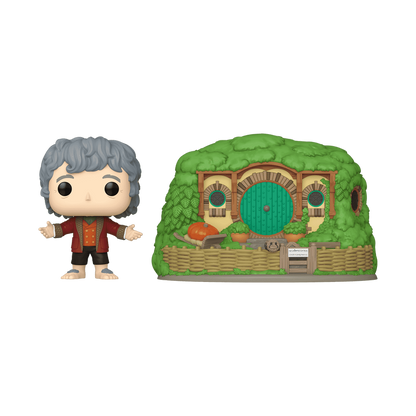 Funko Pop! Town The Lord of the Rings Bilbo Baggins with Bag End Vinyl Figures