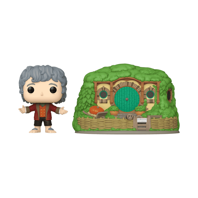 Funko Pop! Town The Lord of the Rings Bilbo Baggins with Bag End Vinyl Figures