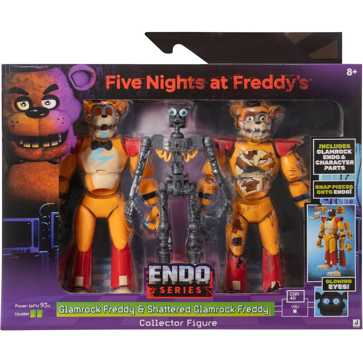 Five Nights at Freddy's Endo Series Glamrock Freddy & Shattered Glamrock Freddy 6-Inch Figure