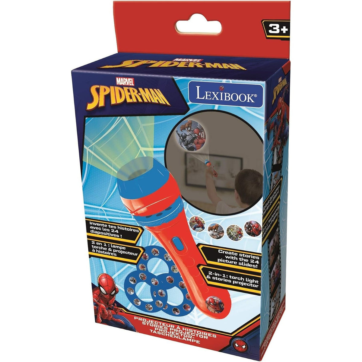 Lexibook Spider-Man Stories Projector and Torch Light