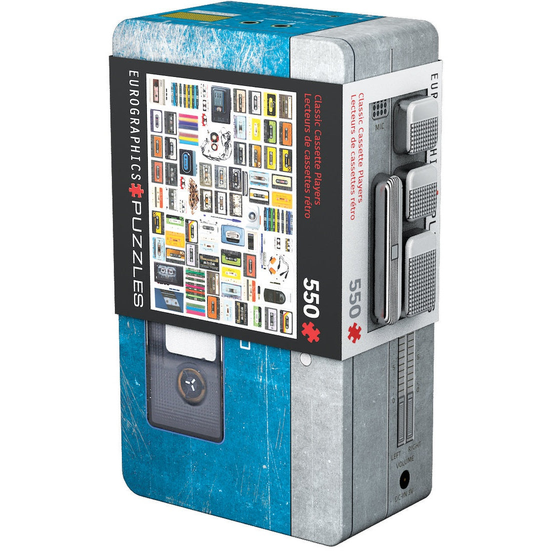 Eurographics Cassette Player / Collectable Tin 550 Piece Smart Cut Jigsaw Puzzle