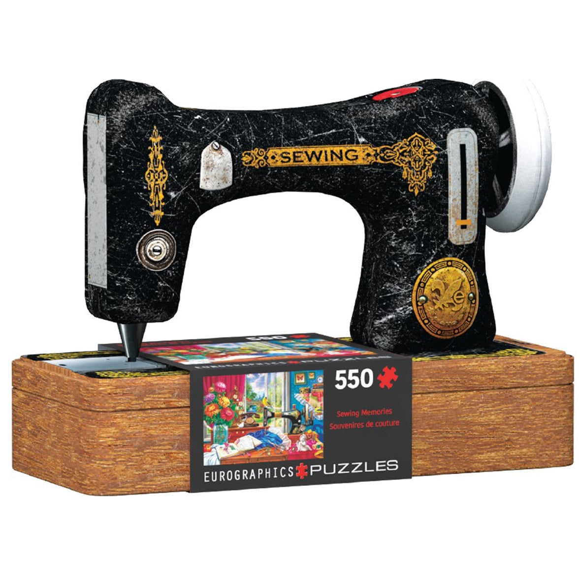Eurographics Sewing Machine / Collecable Tin550 Piece Smart Cut Jigsaw Puzzle