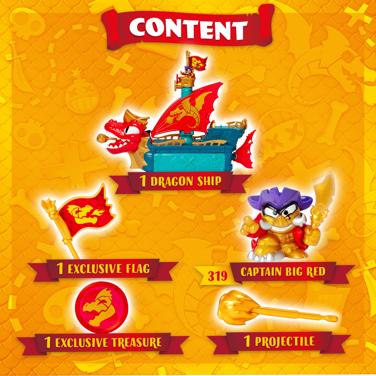 Piratix Dragon Ship 3-in-1 Pirate Playset