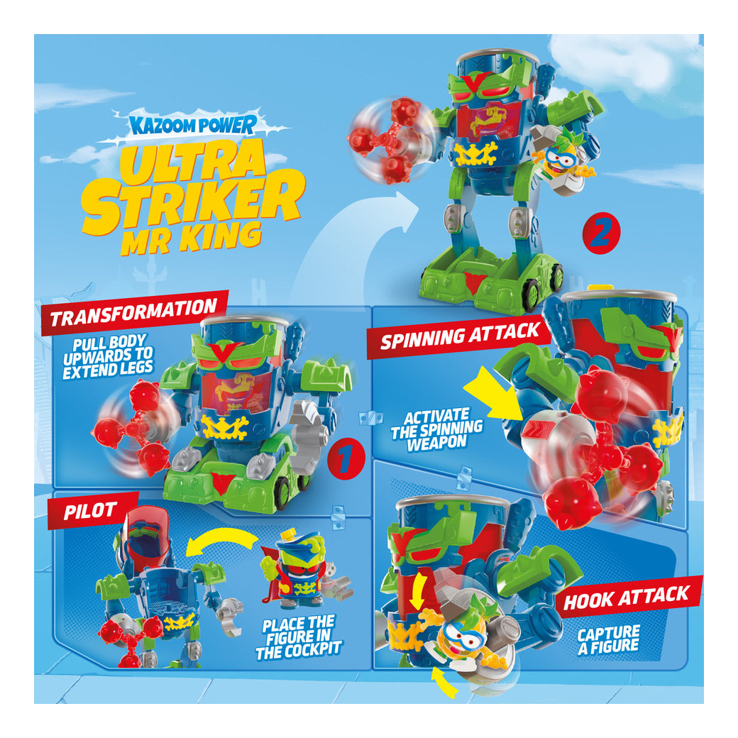 SuperThings Kazoom Power Ultra Striker Mr King Robot