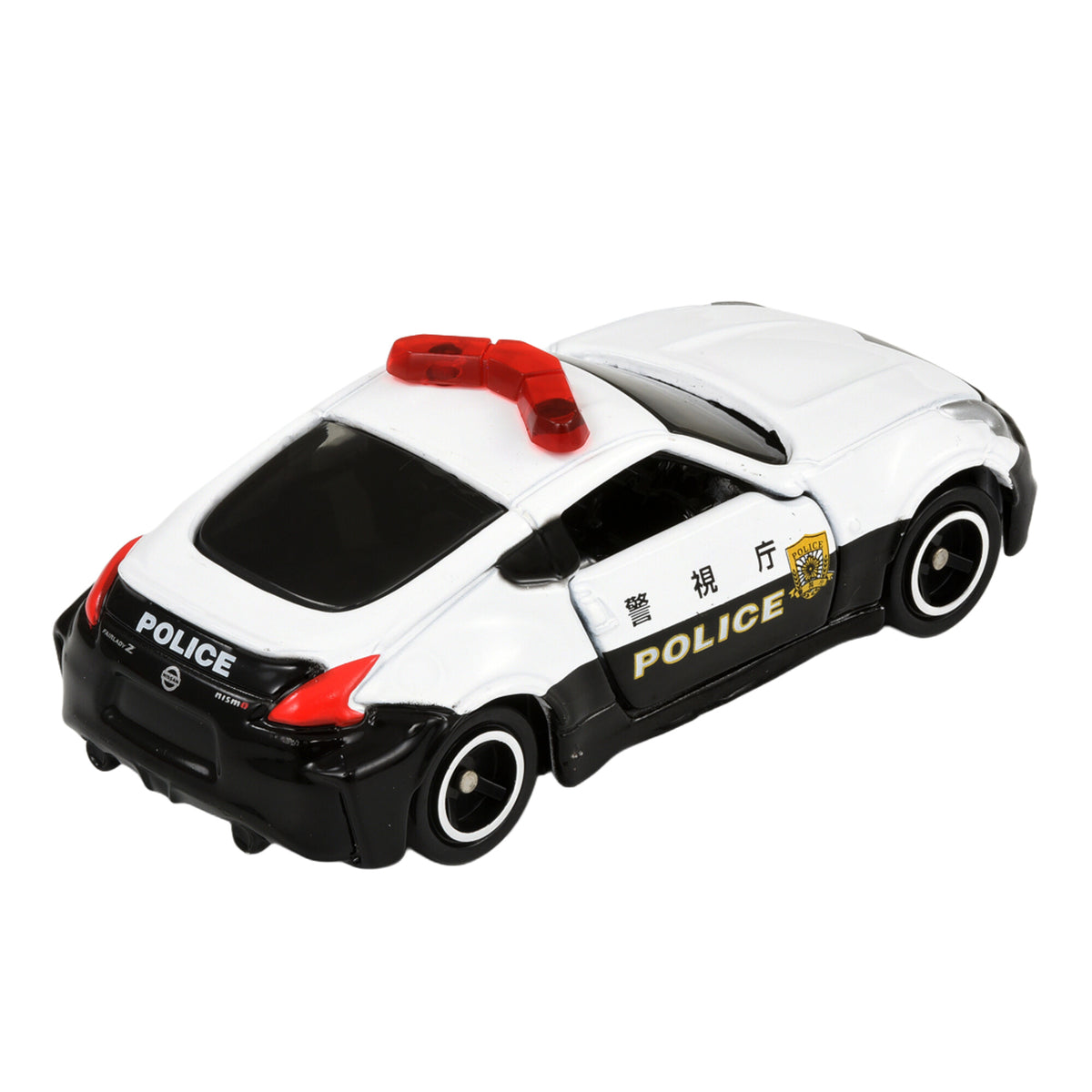 TOMICA No. 61 Nissan Fairlady Z NISMO Police Car – 859963 Rear View lpr