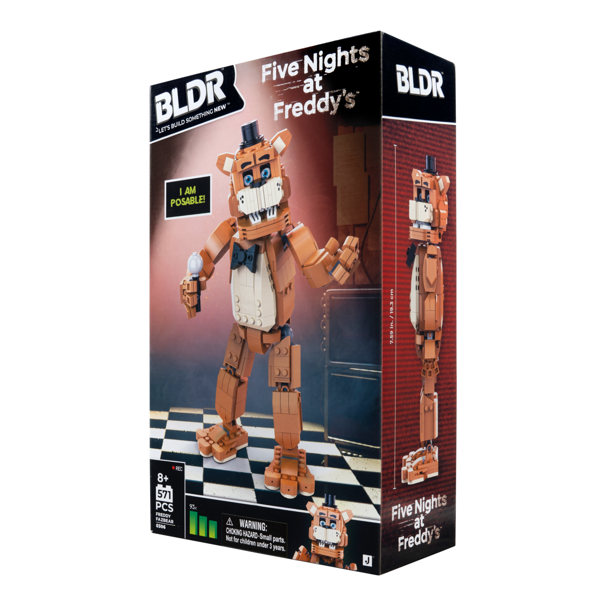 BLDR Five Nights at Freddy's Freddy Fazbear Building Set – 571 Pieces