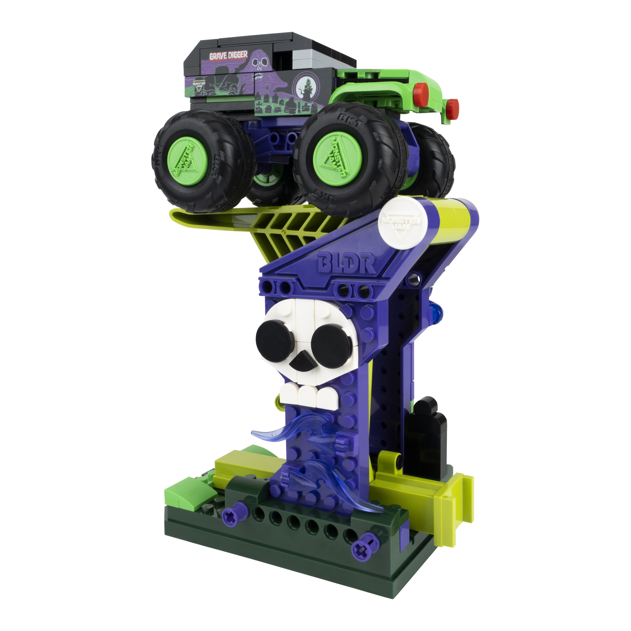 BLDR Monster Jam Grave Digger Launch & Build Set – 166 Pieces
