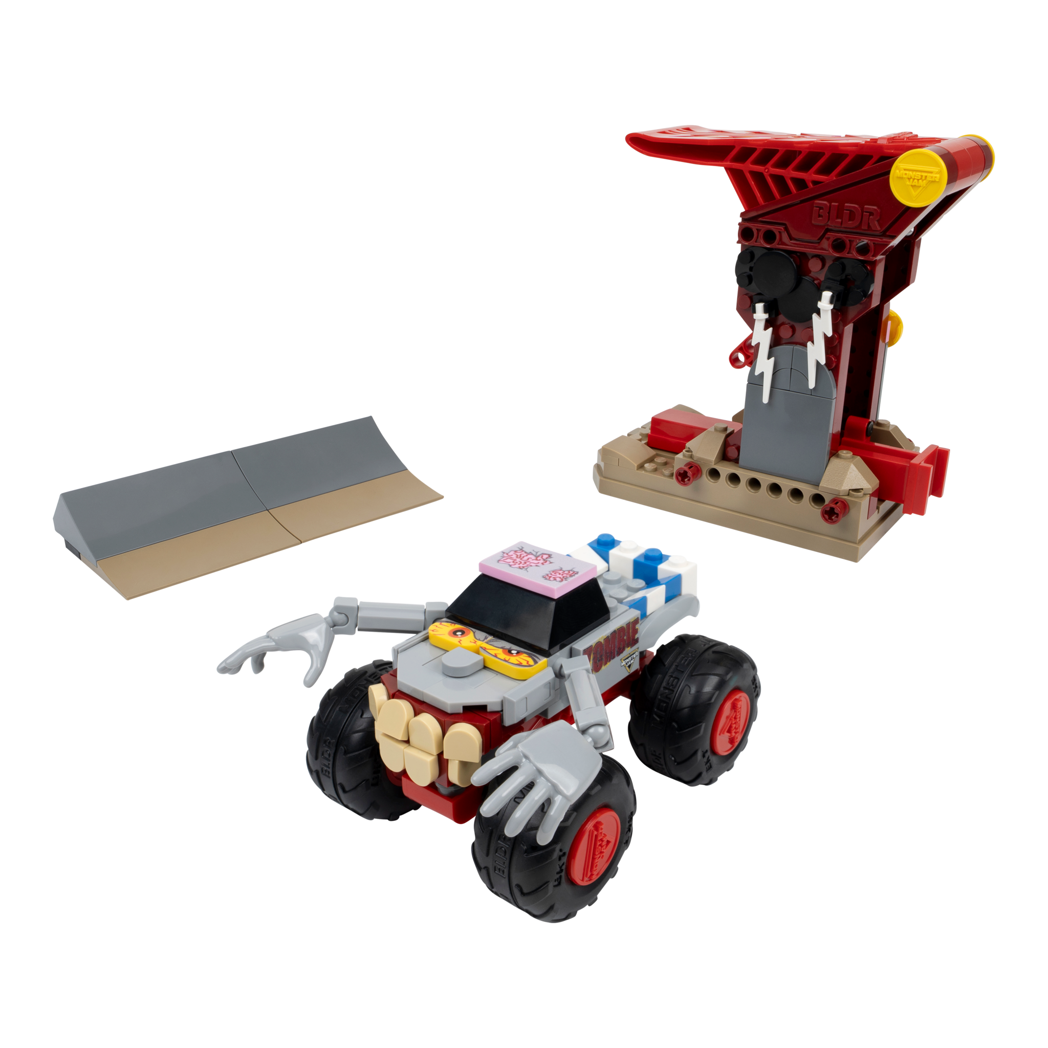 BLDR Monster Jam Zombie Smash & Launch Building Set
