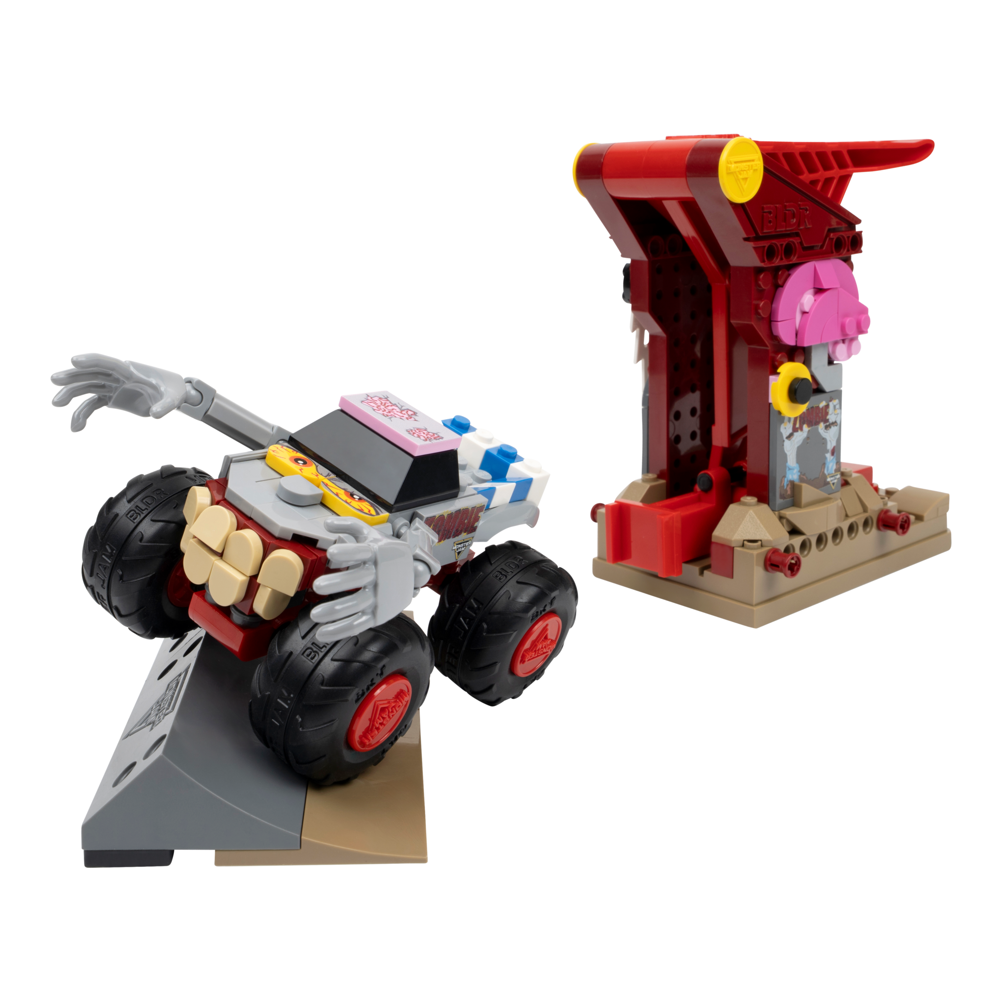 BLDR Monster Jam Zombie Smash & Launch Building Set
