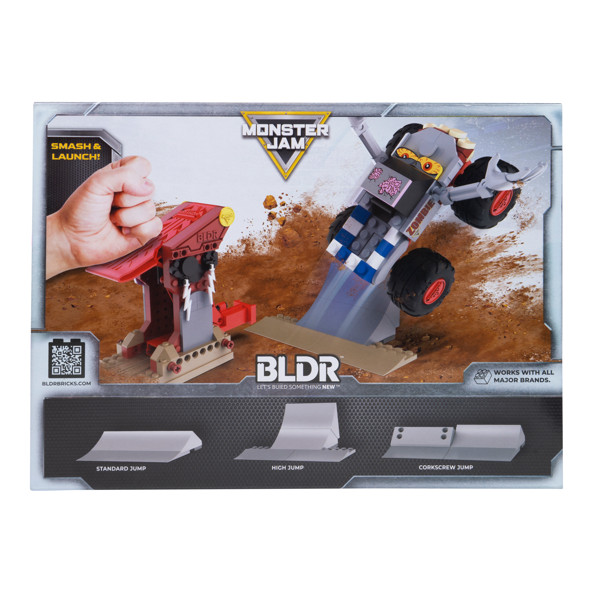 BLDR Monster Jam Zombie Smash & Launch Building Set