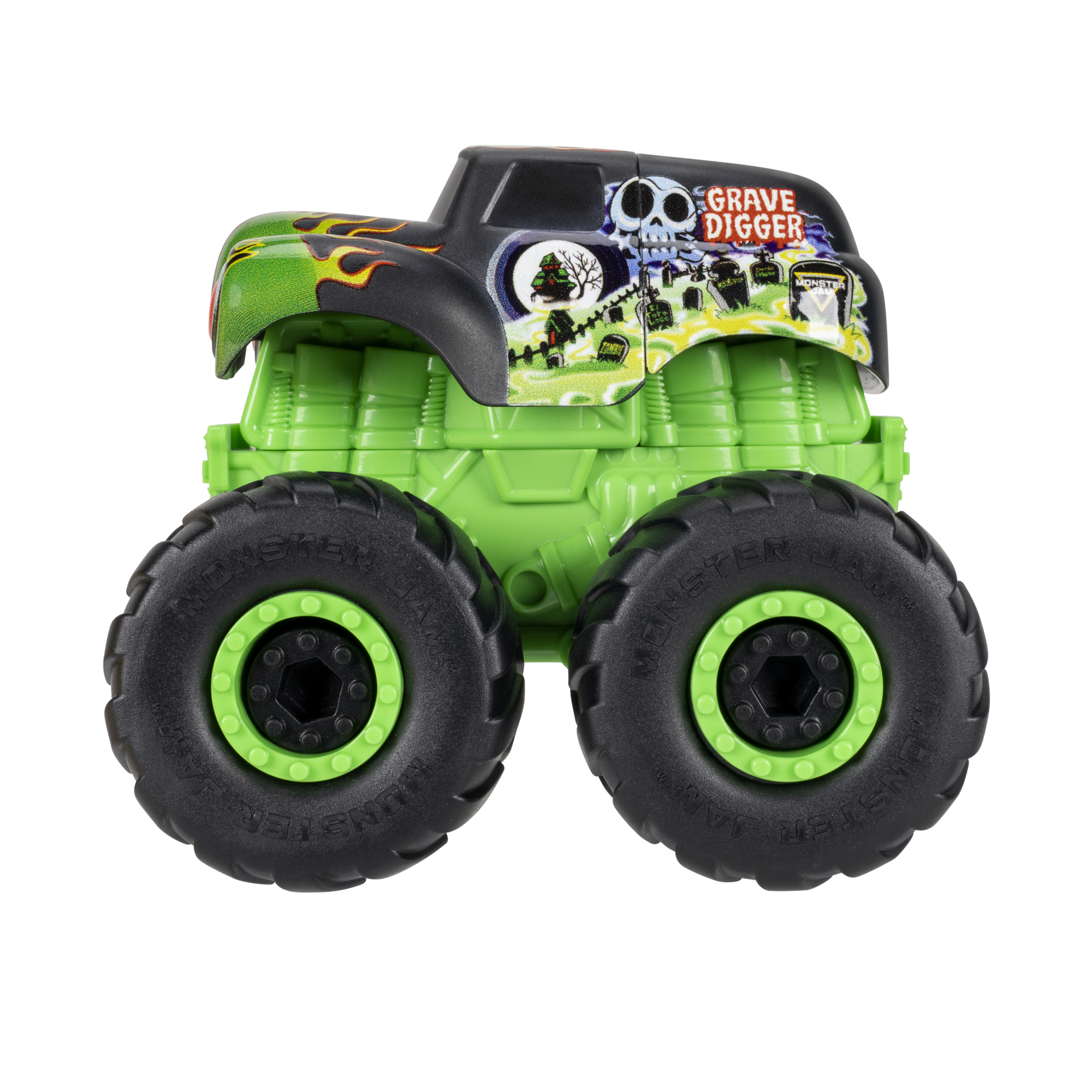 Monster Jam Grave Digger Monstruction Truck 5-Inch Buildable Vehicle