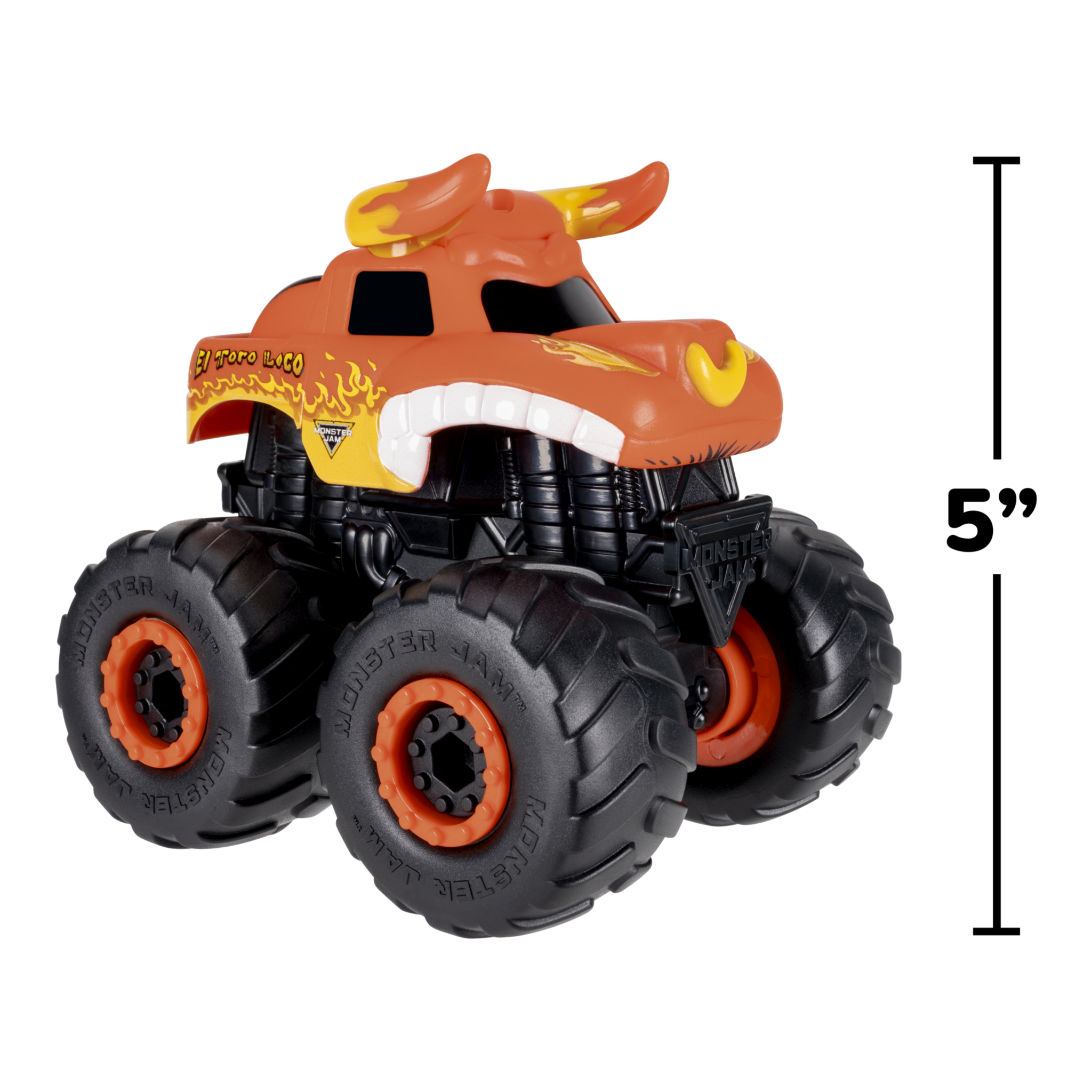 Jazwares Monster Jam El Toro Loco Monstruction Truck – 5-Inch Buildable Vehicle