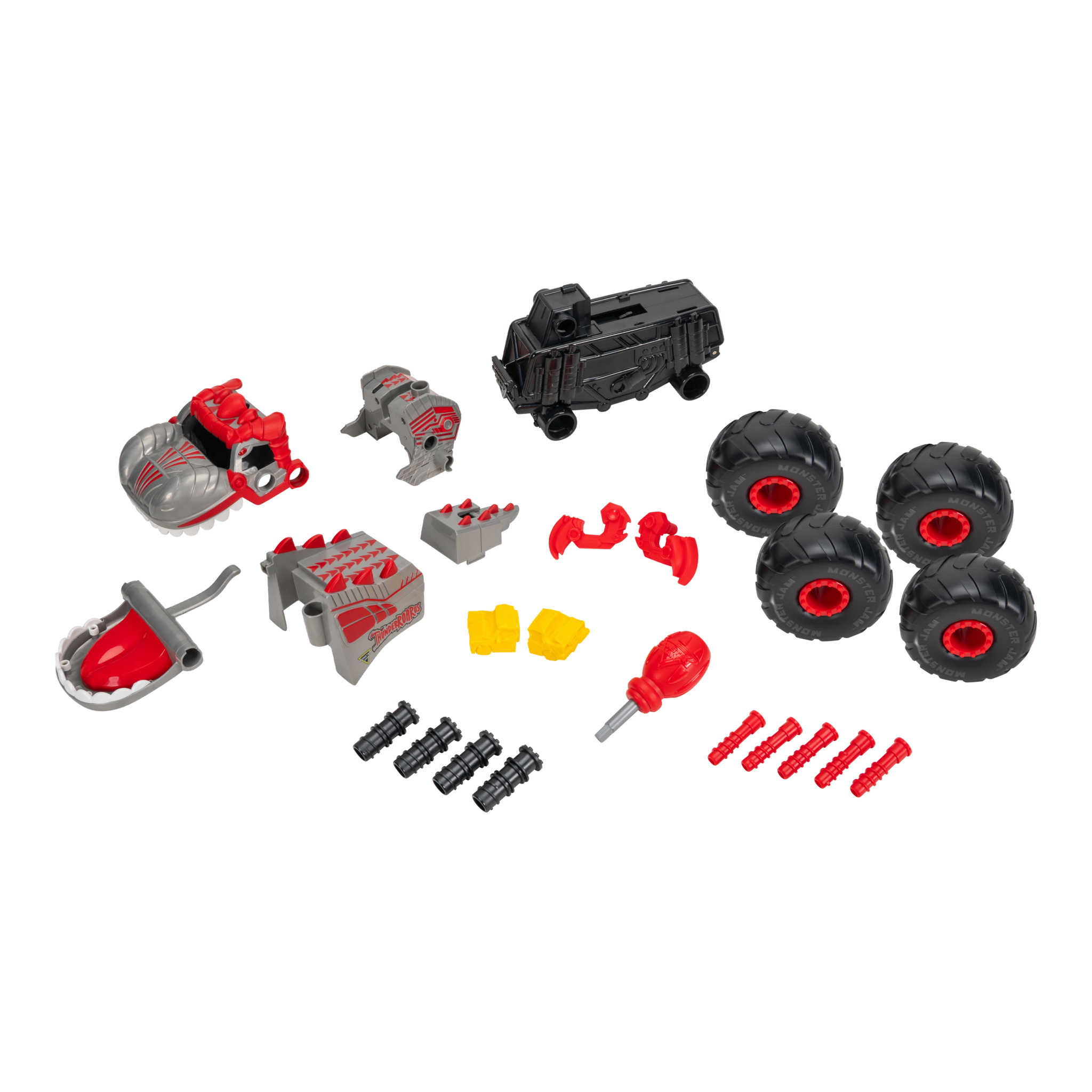Monster Jam Turbo Shift ThunderROARus 10-Inch Transforming Buildable Truck