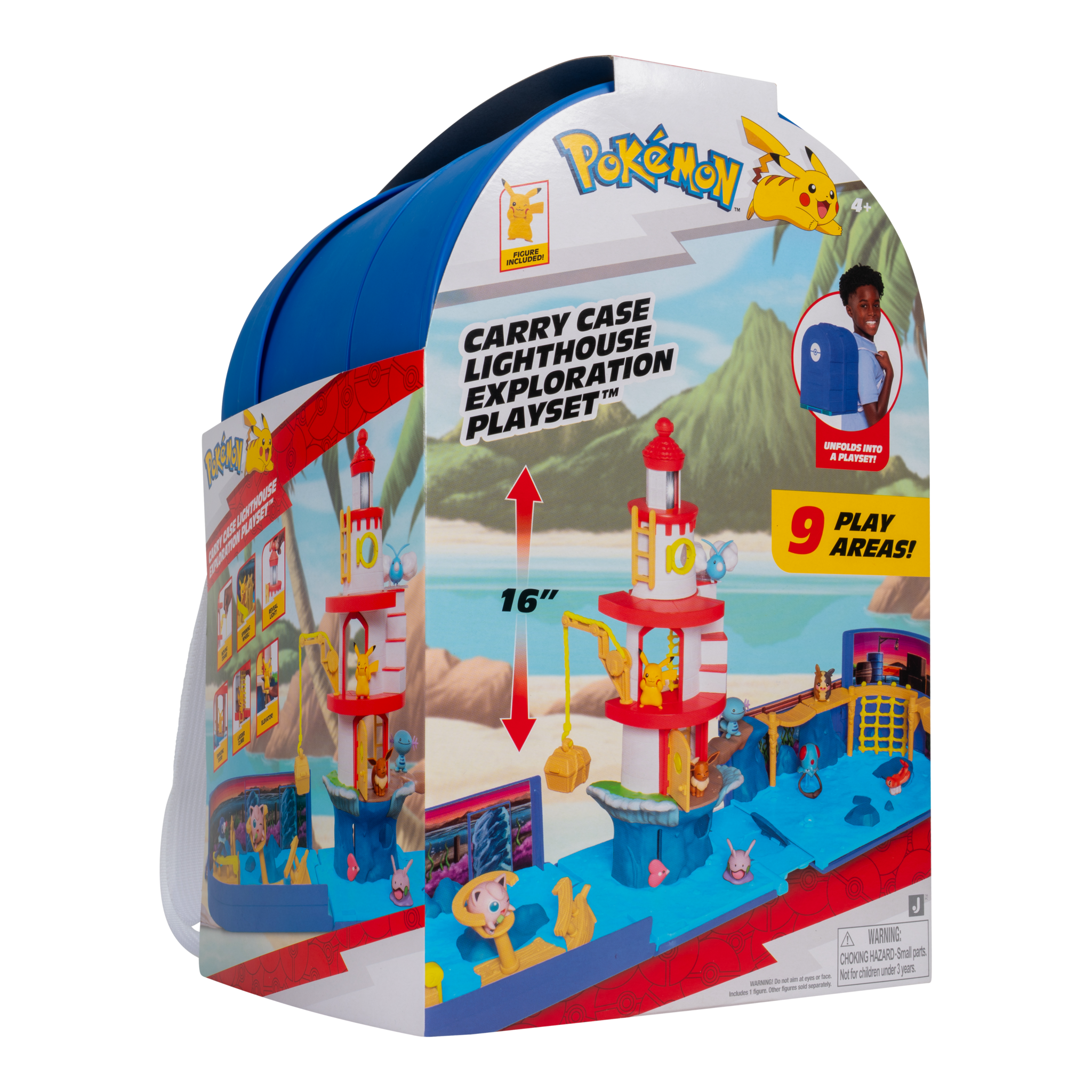 Pokémon Carry Case Lighthouse Exploration Playset with Pikachu