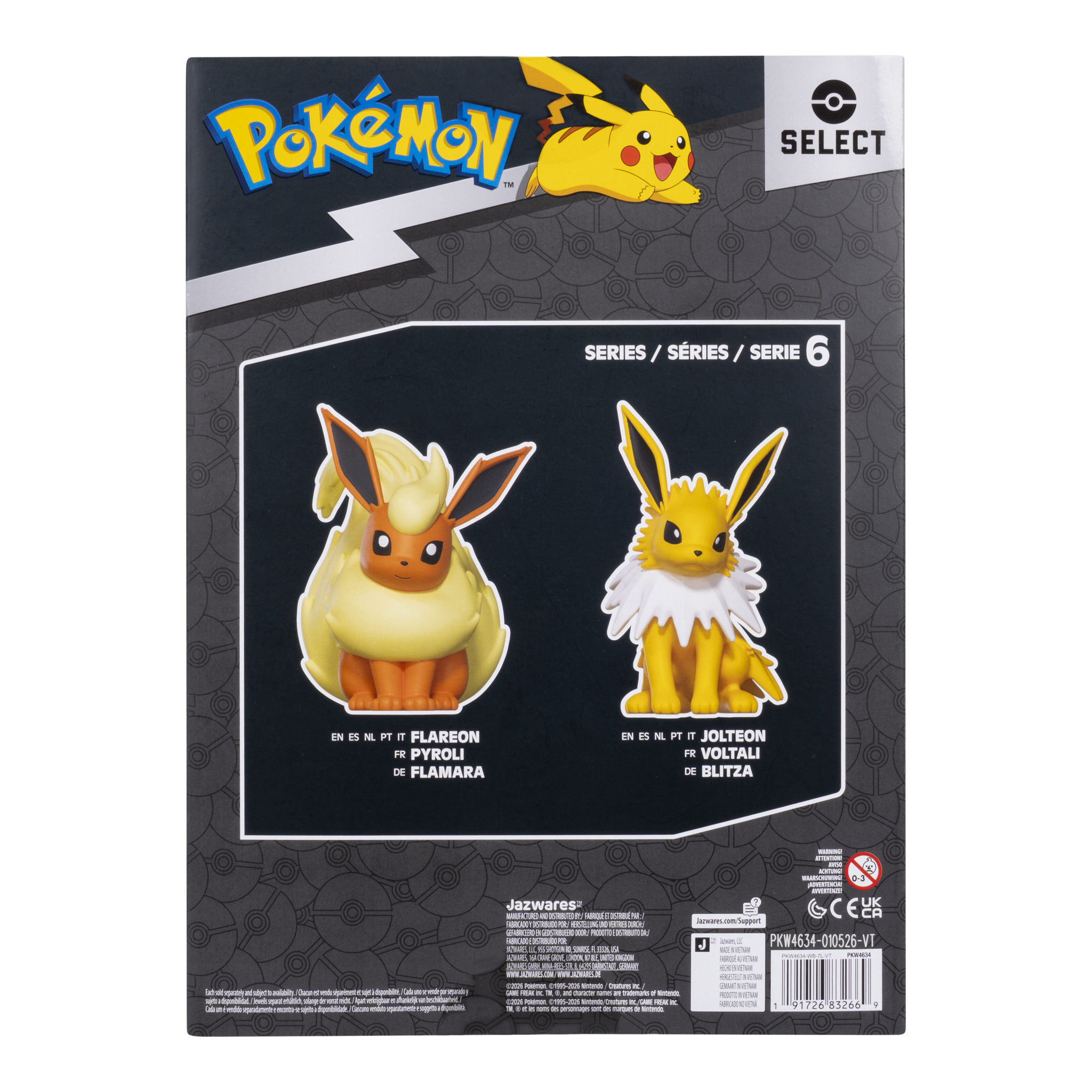 Pokémon Select Flareon Deluxe Vinyl Figure