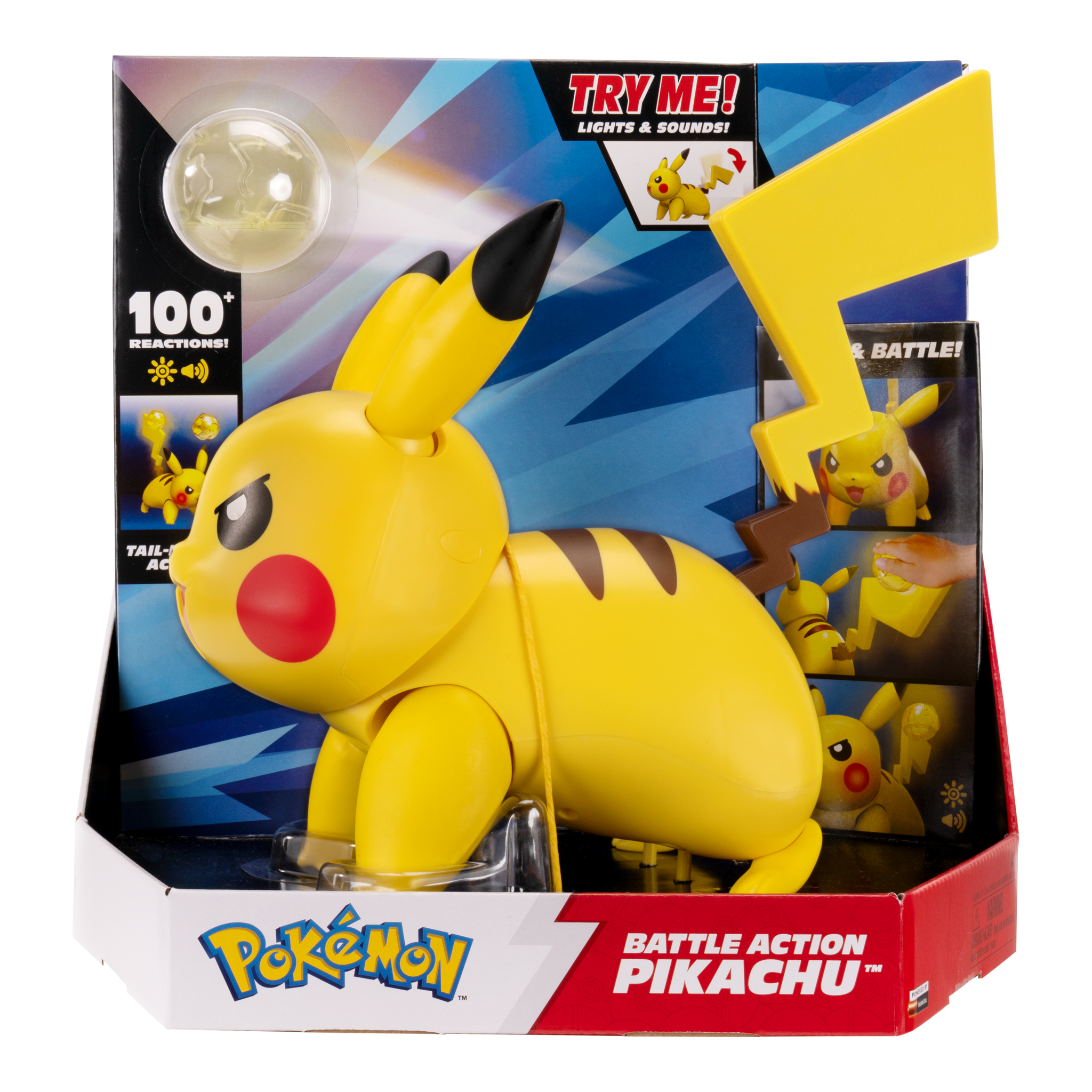 Pokémon Deluxe Electro Ball Pikachu Figure with Light FX