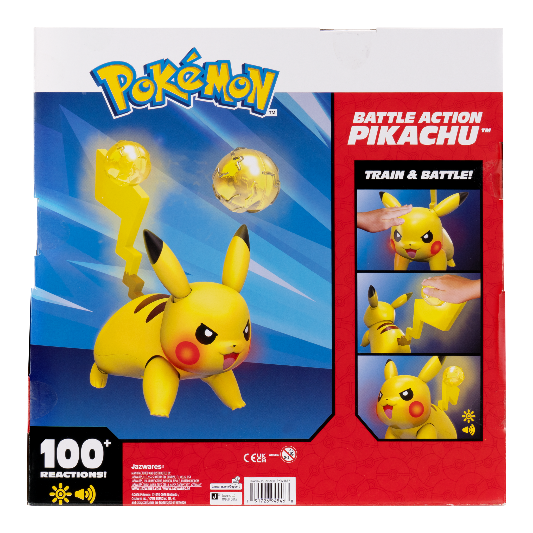 Pokémon Deluxe Electro Ball Pikachu Figure with Light FX