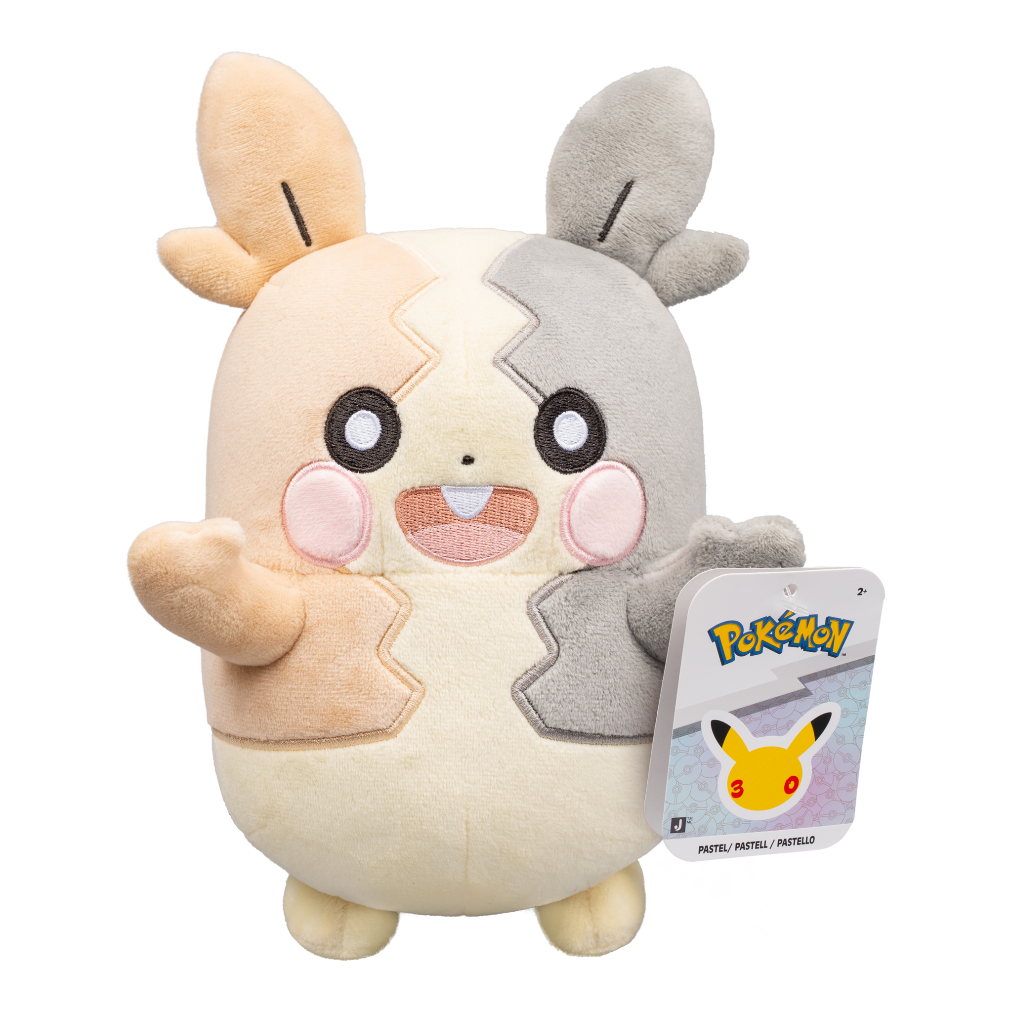 Pokémon 30th Anniversary Pastel Morpeko Full Belly Plush 8in