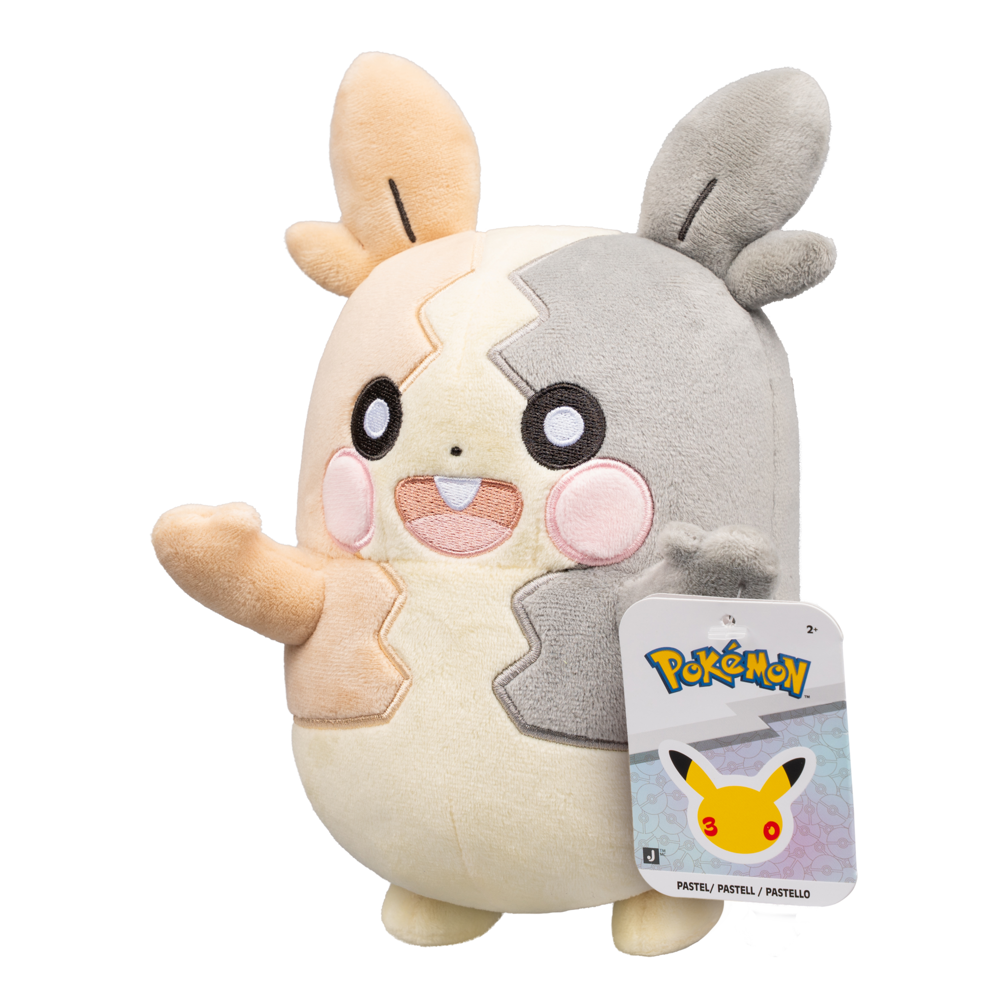 Pokémon 30th Anniversary Pastel Morpeko Full Belly Plush 8in