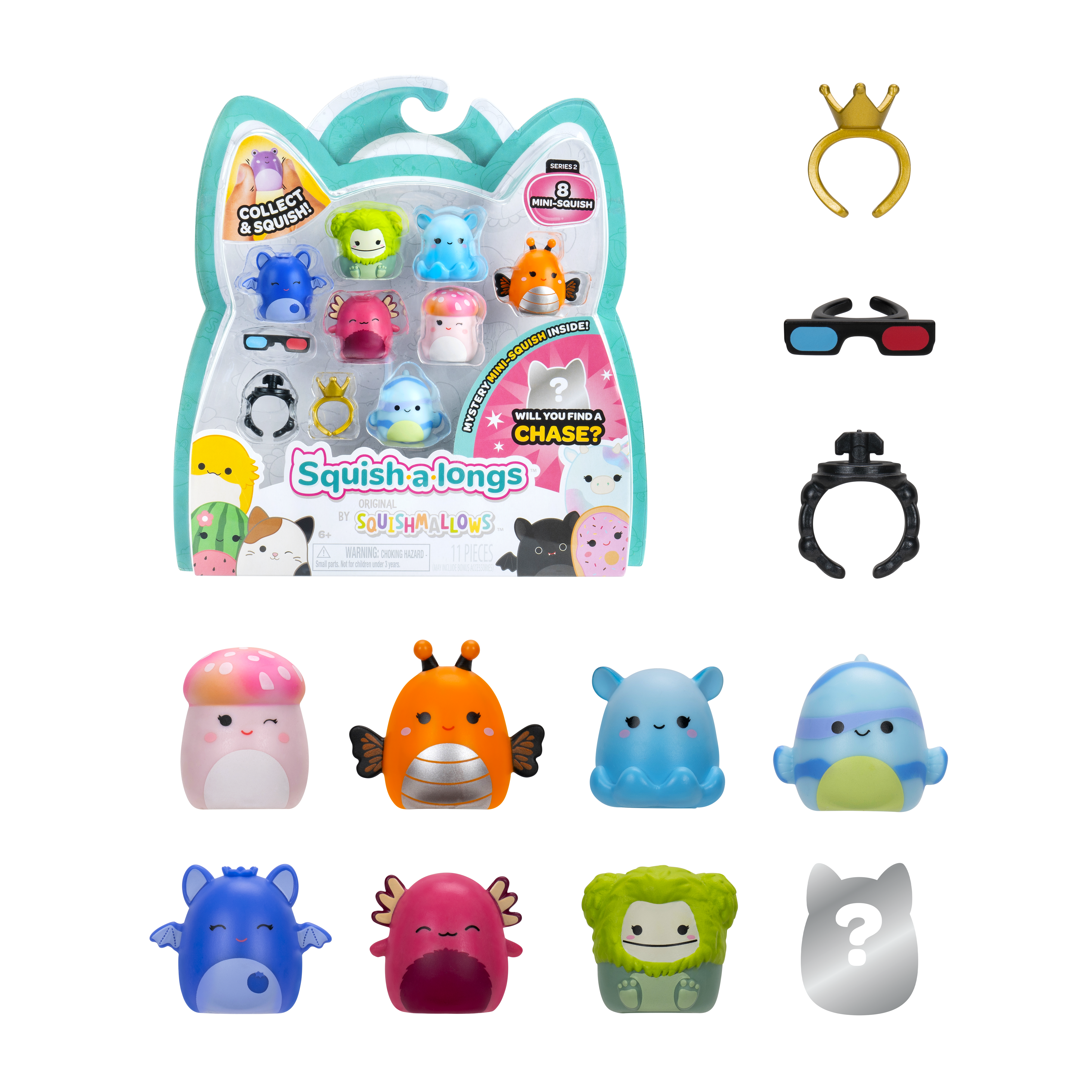 Squish-A-Longs 8 Pack Style 2 W2