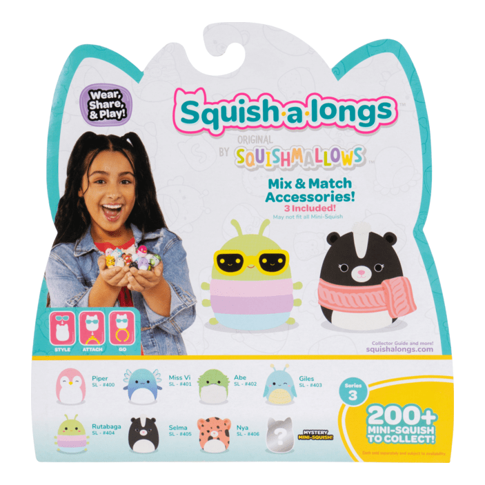 Squish-A-Longs 8 Pack Style 1 W3
