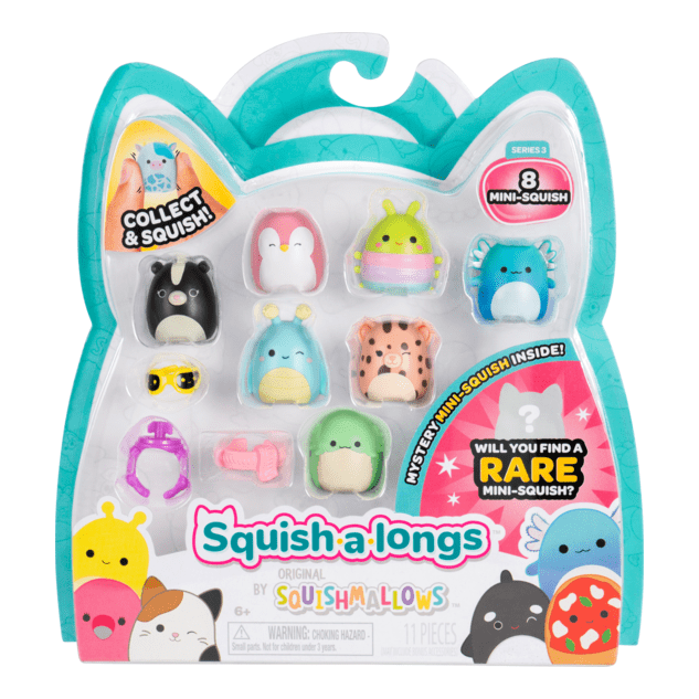 Squish-A-Longs 8 Pack Style 1 W3