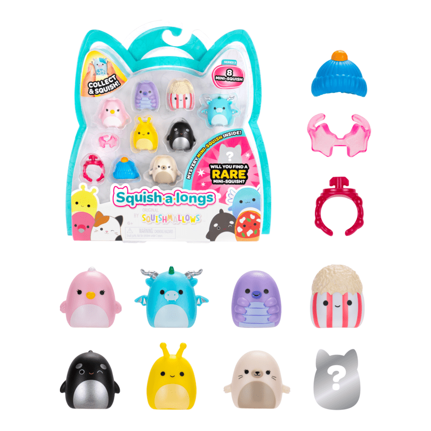 Squish-A-Longs 8 Pack Style 2 W3