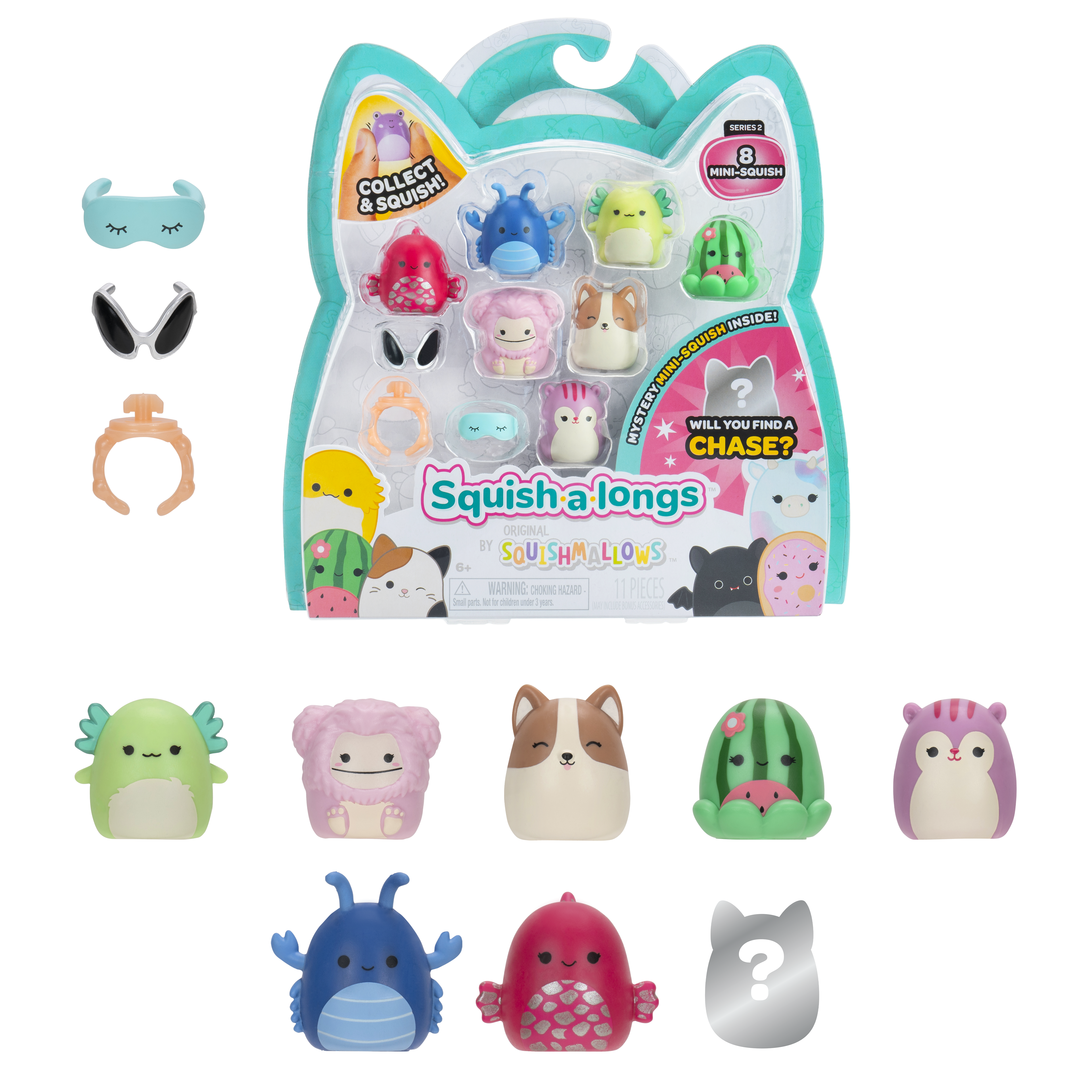 Squish-A-Longs 8 Pack Style 3 W2