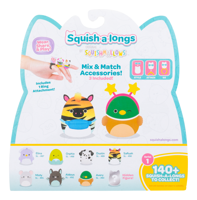Squishalongs - 8 Pack (Style 3) W1