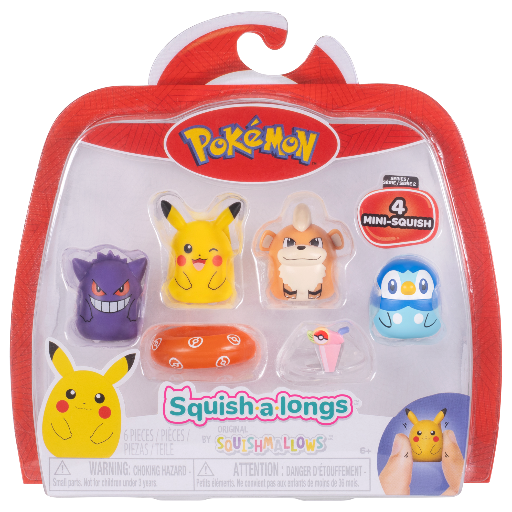 Squishmallows Pokémon Squish-a-longs Mini-Squish 4-Pack Style 2 Wave 2