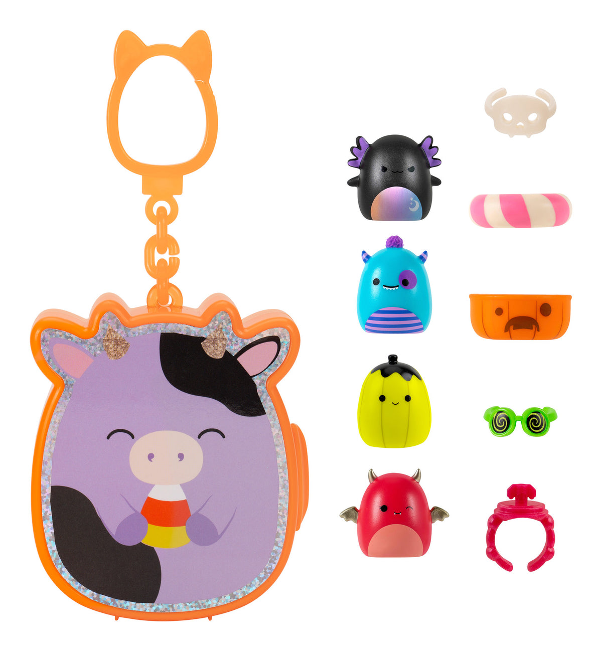 ** Squishalongs - Halloween Clip-a-longs 4 Pk Asst