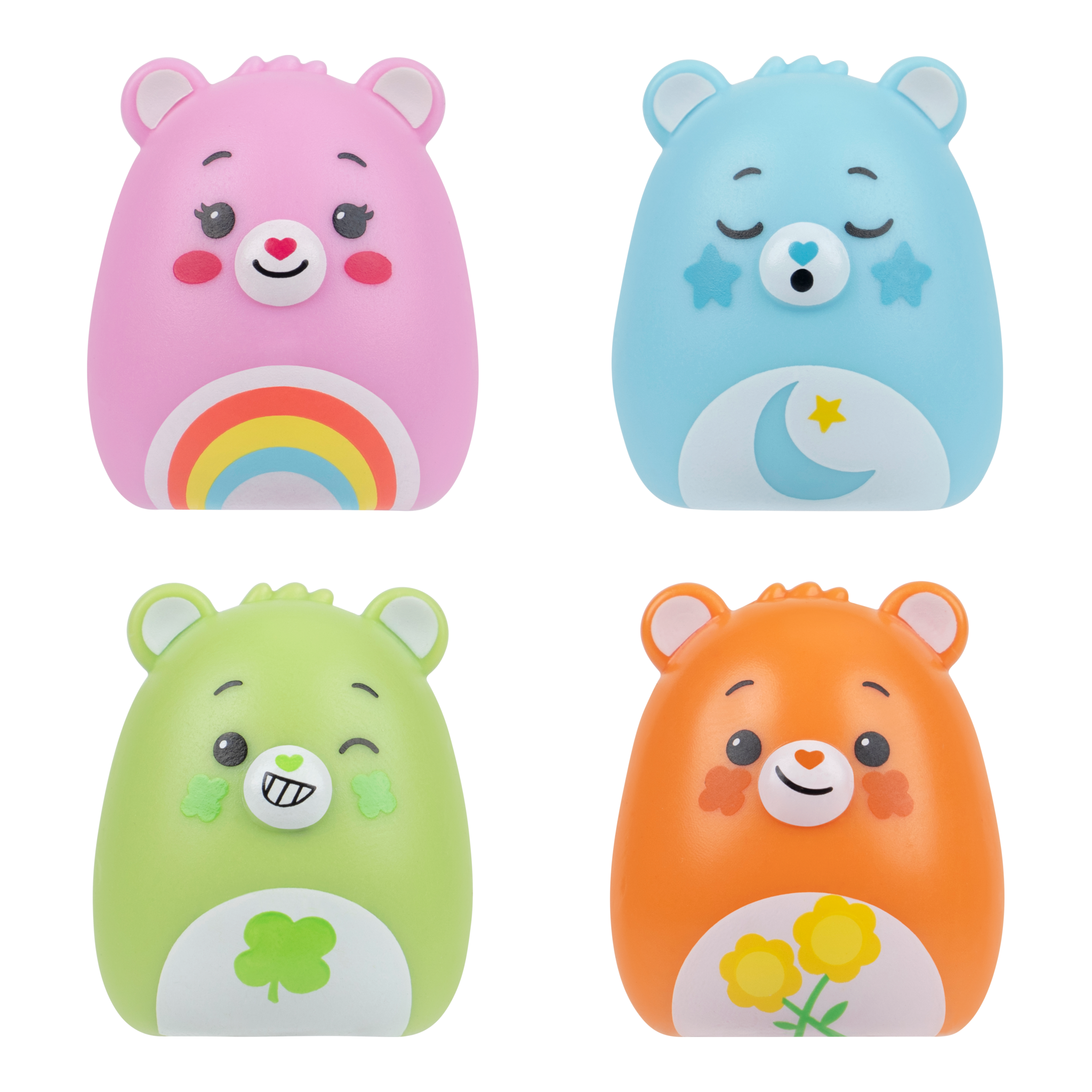 Squishmallows Squish-a-longs Care Bears Mini-Squish 4-Pack Series 1 Style 1