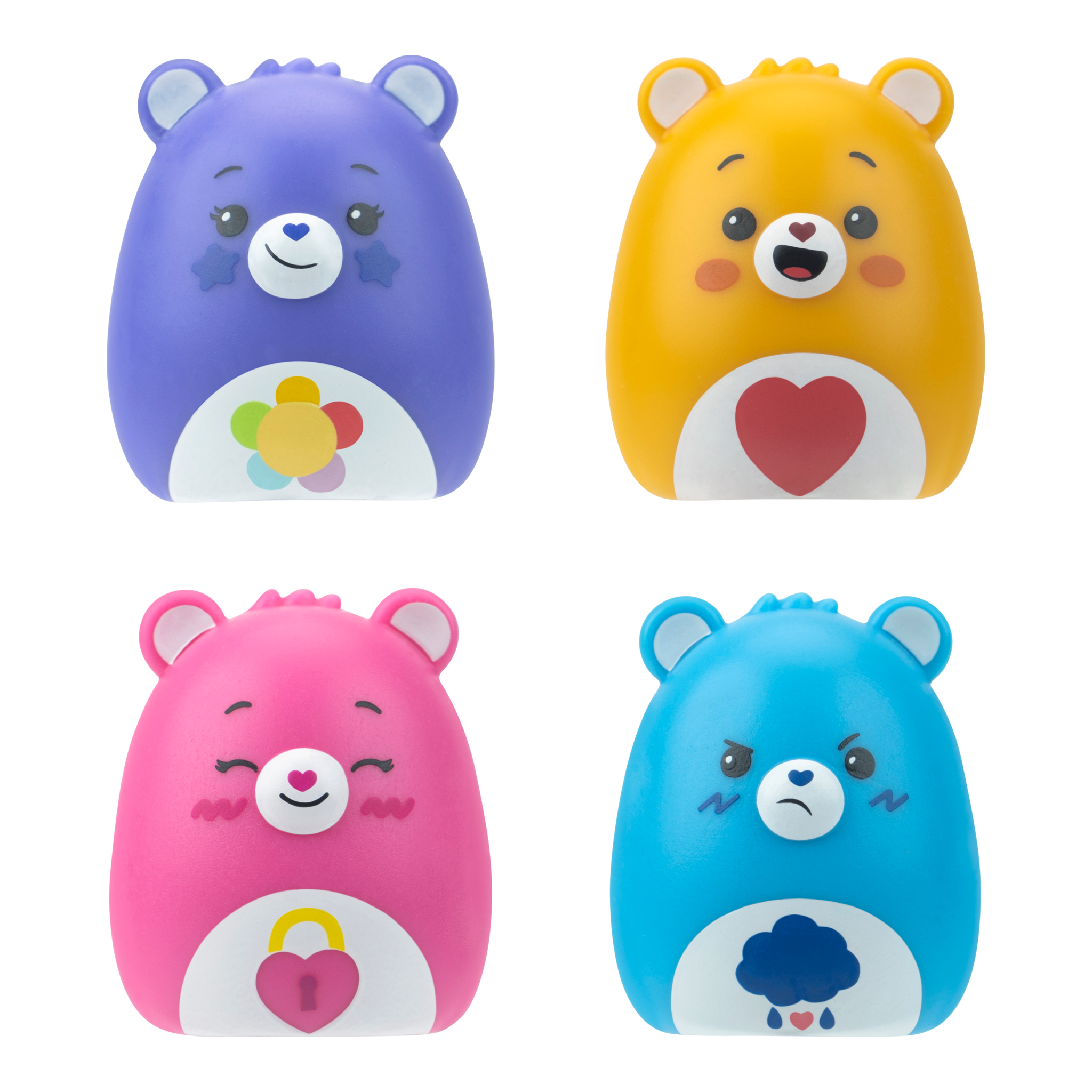 Squishmallows Squish-a-longs Care Bears Mini-Squish 4-Pack Style 2
